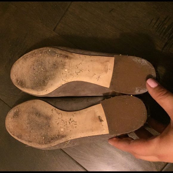 J.Crew Kiki Suede Studded-Heel Ballet Flats 9 - Picture 4 of 4